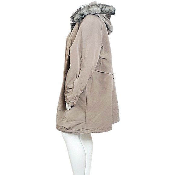 P.A. Originals Plus Size Women's Hooded Overcoat - Picture 3 of 8